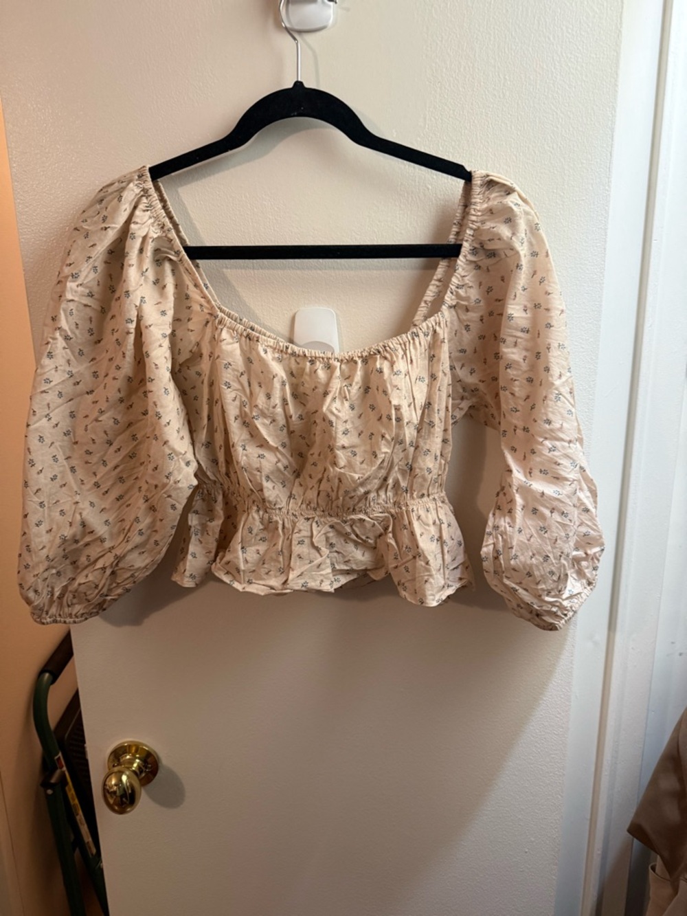 Christy Dawn Floral Print Cotton Blouse